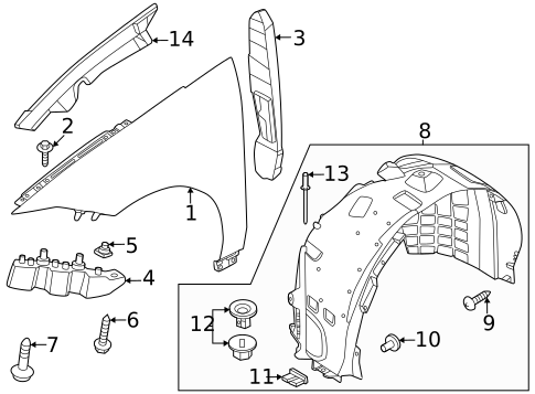 Fender & Components for 2025 Hyundai Ioniq 6 #0