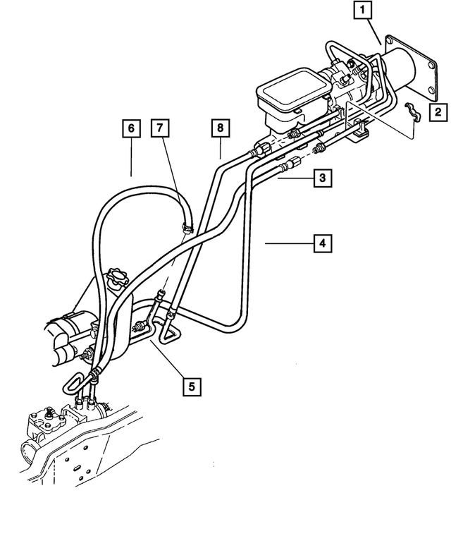 4695734 - Steering: Power Steering Hose Clip for Mopar Image image