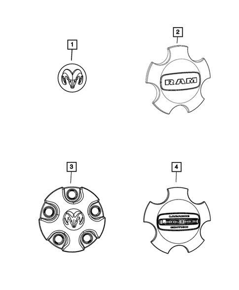 Wheel Covers and Center Caps for 2019 Ram 1500 Classic #0