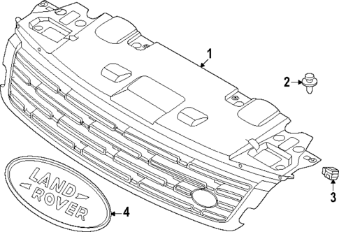 Grille & Components for 2023 Land Rover Range Rover Sport #0