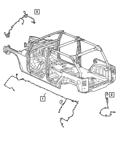 Wiring-Body & Accessories for 2007 Jeep Wrangler #1