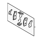 T0Y02643Z - : 2001-2002 Mazda Millenia - Disc Brake Pad Set Rear for Mazda: Millenia Image