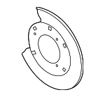 95835280110 - Brakes: Splash Shield for Porsche: Cayenne Image