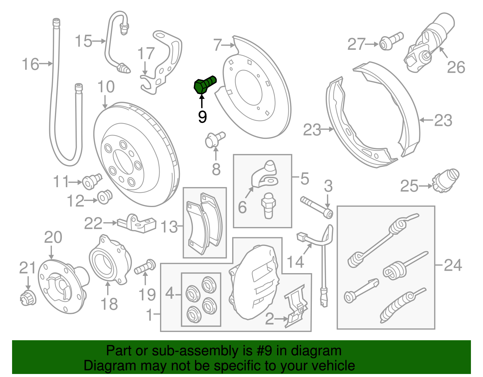 Adjust Motor Bolt - Porsche (WHT-005-378)
