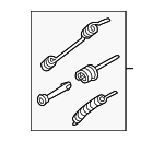 95835294500 - Brakes: Park Brake Shoes Mount Kit for Porsche: Cayenne Image