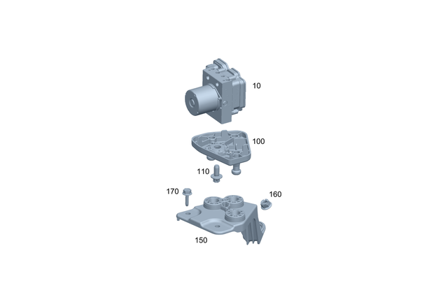 827164 - Brake System: Nut for Mercedes-Benz Image image