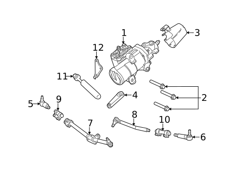 Steering Gear & Linkage for 2013 Ford F-250 Super Duty #2