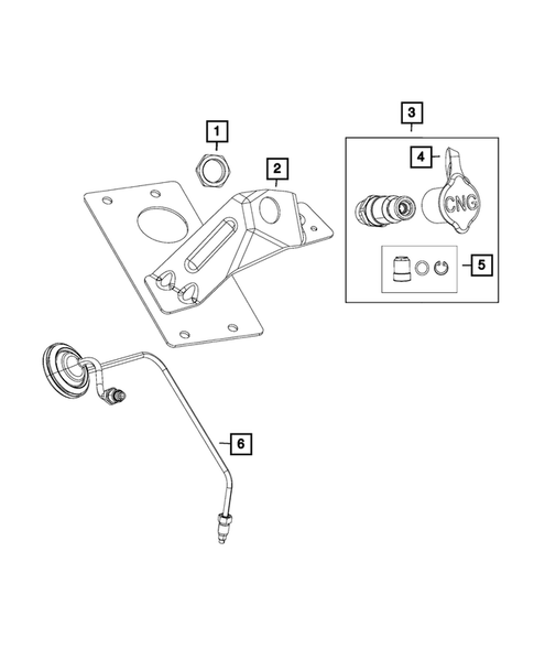 Fuel Tank Filler Tube for 2013 Ram 2500 #1