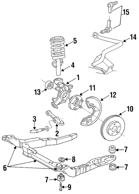 Front Brakes for 1991 Ford Taurus #0