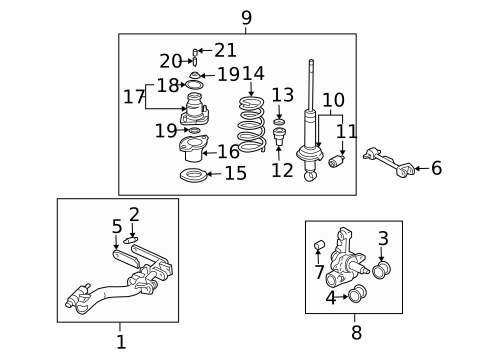 Rear Suspension for 2005 Honda Civic #6
