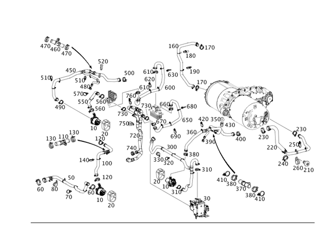 2425000800 - Engine Cooling: Heater for Mercedes-Benz Image image