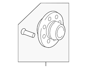 2011-2019 GM Rear Wheel Hub with Wheel Studs 23455948 | OEM Parts Online