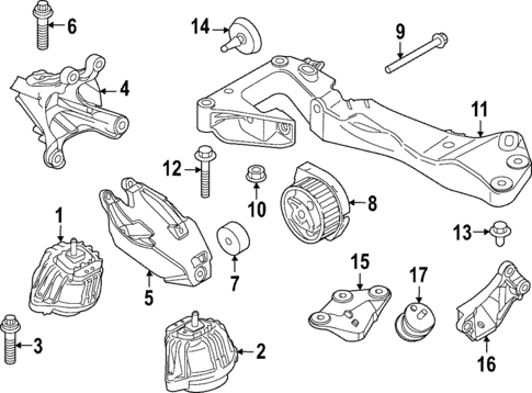 Engine & Trans Mounting for 2024 BMW M440i xDrive Gran Coupe #0