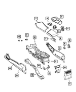 5LE51DX9AB - : Floor Console Panel for Dodge: Challenger Image