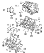 RL036638AA - 3.8L Gas; Engine: Short Block Engine for Mopar Image