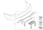 51122167219 - Retrofitting / Conversion / Accessories: Adhesive Film Set, Diffusor Hp for BMW Image