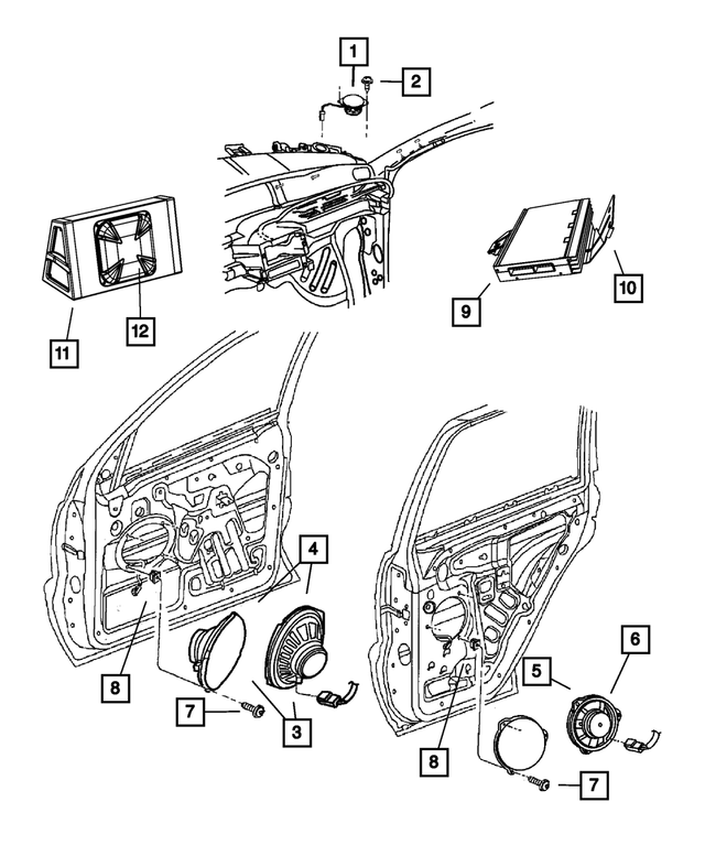 68053498AA - Electrical: Amplifier Bracket for Mopar Image