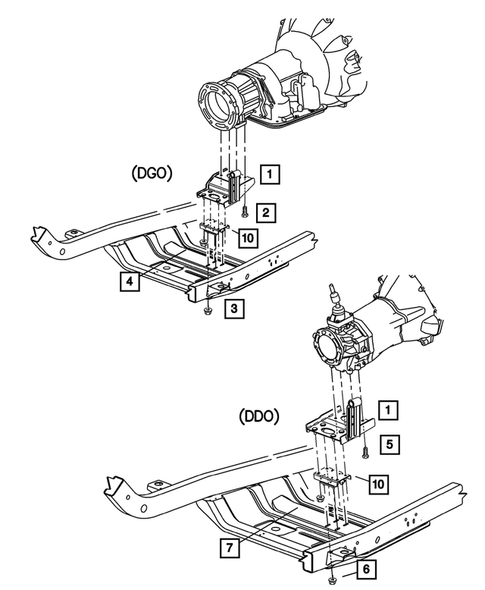 Engine Mounting for 2003 Jeep Wrangler #1