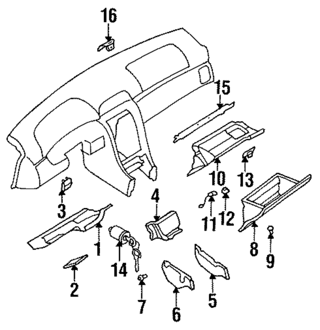155301971 - : Lower Cover Clip for Nissan Image