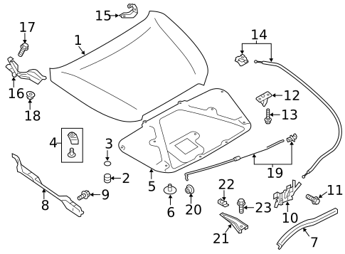 Hood & Components for 2015 Subaru Impreza #0