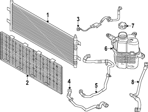 Radiator & Components for 2024 BMW X2 #1
