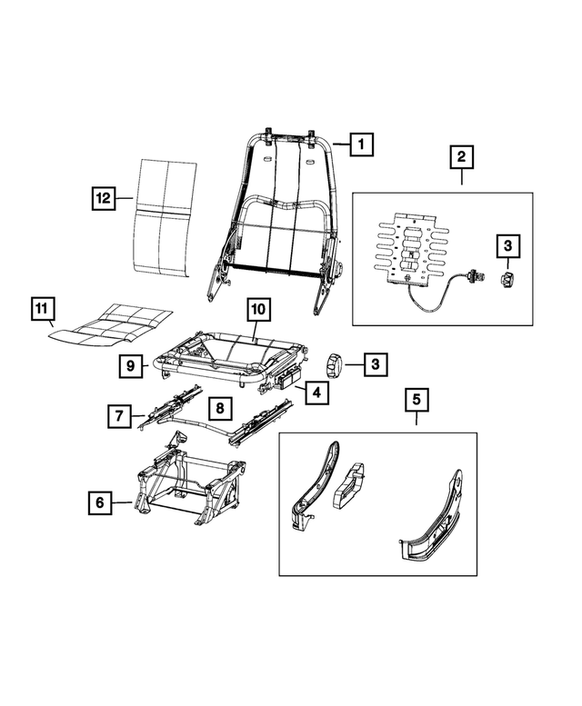 5SE79LXBAA - Interior Trim: Seat Cushion Shield for Mopar Image