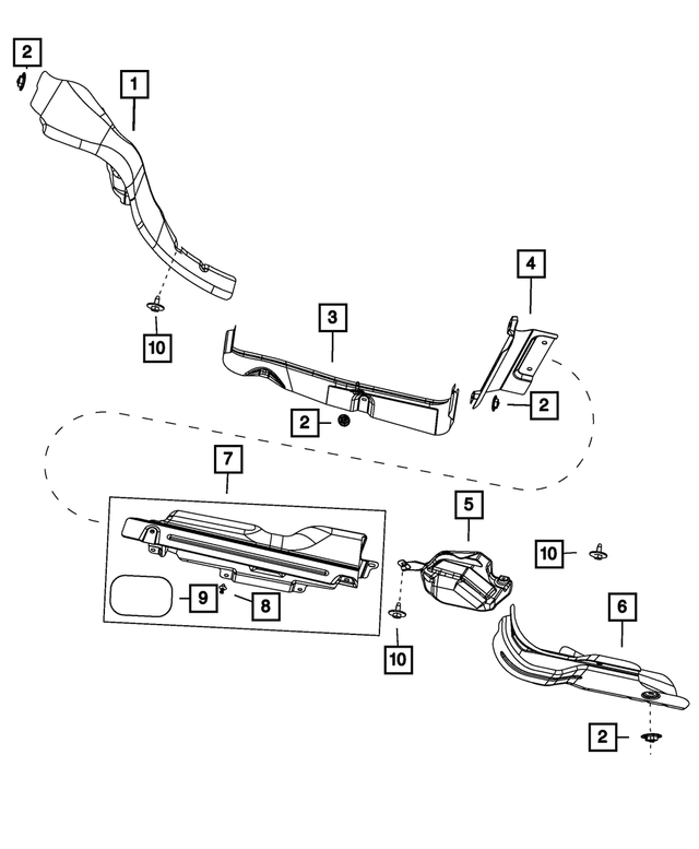 4881502AE - Exhaust: Exhaust Shield for Mopar Image