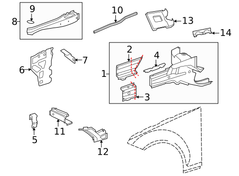 Structural Components & Rails for 2010 Mercedes-Benz C 350 #0