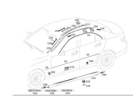 Exterior Detachable Parts for 2013 Mercedes-Benz C250 #0