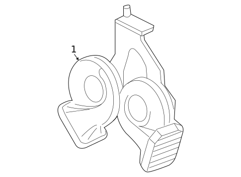 Horn for 2005 Chevrolet SSR #0