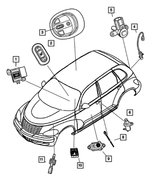 QP36DX9AD - Electrical: Heated Seat Switch for Mopar Image