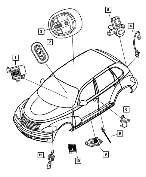 Switches for 2002 Chrysler PT Cruiser #1