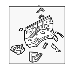 537026A353 - Body: Apron Assembly for Lexus: GX460 Image