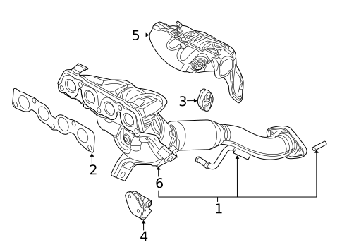 Exhaust Components for 2020 Toyota Yaris #1