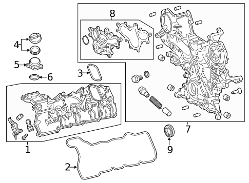 Valve & Timing Covers for 2018 Lexus GS F #0