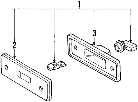 Side Marker Lamps for 1989 Toyota Tercel #1