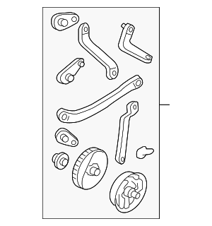 1K1898001 - HVAC: 2005-2018 Volkswagen - Lever Assembly for Volkswagen: CC, Eos, Golf, Golf R, GTI, Jetta, R32, Rabbit, Tiguan, Tiguan Limited Image