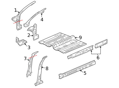 Rocker for 2001 Buick Century #0
