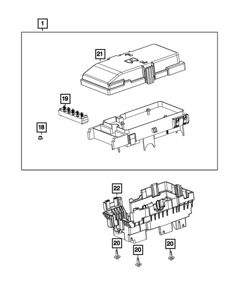 Keys, Modules and Engine Controllers for 2020 Jeep Cherokee #27