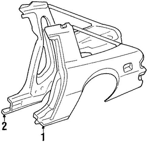 Quarter Panel & Components for 1985 Mazda RX-7 #0