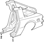 FA0170400A - Body: Quarter Panel for Mazda: RX-7 Image