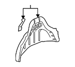 22794031 - Body: Inner Wheelhouse for Buick: Enclave | Chevrolet: Traverse | GMC: Acadia, Acadia Limited | Saturn: Outlook Image