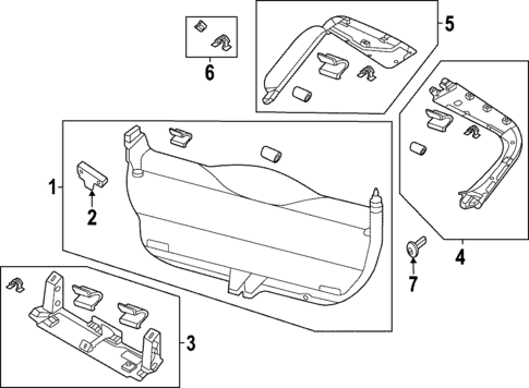 Interior Trim for 2023 Porsche Taycan #0