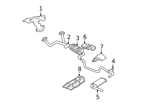 Exhaust Components for 2000 Chevrolet Camaro #0