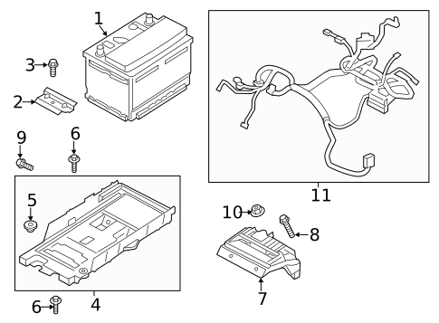 Battery & Related Components for 2017 Ford Fusion #0