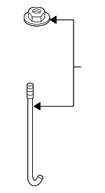 MR465831 - Electrical: Battery Bolt for Mitsubishi: Eclipse, Endeavor, Galant, Lancer, Outlander Image
