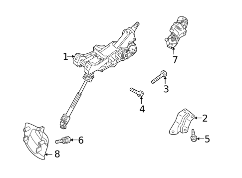 Steering, Gear & Related Components for 2009 Mazda 5 #0