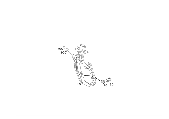 2033000904 - Control: Accelerator Pedal for Mercedes-Benz Image image