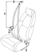 8684454P00 - Electrical: Retractor Assembly for Nissan Image