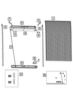 7UZ32SZ9AA - Doors, Door Mirrors and Related Parts: Roll Up Door Replacement Slat Kit for Mopar Image